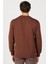 W646H1H44 Kahverengi Wrangler Baskılı Bisiklet Yaka Erkek Sweat 5