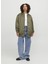 Koyu Yeşil Kadın Mont Jxhaıley Long Bomber Otw 2