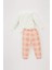Kız Bebek Kareli Uzun Kollu Flanel Pijama Takımı B2162A523WN 5