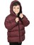 Erkek Çocuk Bordo Içi Polarlı Kapüşonlu Su Geçirmez Rüzgara Dayanıklı Şişme Kışlık Mont & Kaban 2