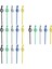 Resim 1 20 Adet Simüle Ahşap Plastik Müzik Kalemleri Nota Kalemleri Kırtasiye Hediye (Yurt Dışından) 2