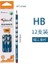 12 Adet Hb 7.6mm Tenwin 12 Adet Oluk Ahşap Kalem Hb/2b Graffiti Grafit Kalem Doğru Yazma Duruşu Çocuk Kalemleri Boyama Kırtasiye (Yurt Dışından) 1