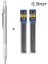 0.9mm Set B Metal Mekanik Kurşun Kalem 0.3 0.5 0.7 0.9 1.3 2.0mm Öğrenciler Sanat Çizim Tasarım Hb Siyah Kurşun Seti Bakır Paslanmaz Çelik Malzemeler (Yurt Dışından) 2