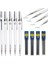 3 Adet 0.9mm Set Şeffaf Mekanik Kurşun Kalem 0.3, 0.5, 0.7, 0.9mm Kurşun Yedekler ile Eskiz Otomatik Kalemler Sanat Çizim Boyama Için Set (Yurt Dışından) 1