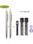 1.3-2.0mm 6 Adet Set Bir Haile Tam Metal Mekanik Kalem Seti 0.5 0.7 0.9 1.3 2.0mm Sanat Çizim Boyama Otomatik Kalem Okul Ofis Malzemeleri Talepleri (Yurt Dışından) 2