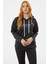Kanguru Cepli Kapüşonlu Sweatshirt - Siyah 1