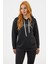 Kanguru Cepli Kapüşonlu Sweatshirt - Siyah 5