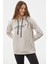 Kanguru Cepli Kapüşonlu Sweatshirt - Bej 3