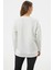 Fermuarlı Rahat Kalıp Sweatshirt - Ekru 5