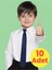 Unisex 5 - 10 Yaş Çocuk Lastikli Kravat 10 Adet 1