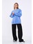 Mavi Kadın Pamuklu Oversize Basic Bisiklet Yaka Sweatshirt 1