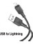 Hc Seri 1mt 2.4A USB To Lightning Şarj Kablosu Veri Kablosu Hızlı Şarj ve Data Kablosu Kopmaz 2