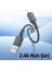 Hc Seri 1mt 2.4A USB To Lightning Şarj Kablosu Veri Kablosu Hızlı Şarj ve Data Kablosu Kopmaz 4