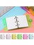 A-Beyaz Mini 3 Delik Gevşek Yaprak Bağlayıcı Defter Kapağı Pvc Taşınabilir Bloknot Dosya Klasörü Yaratıcı Cep Günlüğü Ofis Kırtasiye Malzemeleri (Yurt Dışından) 3