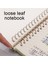 Izgara Dolum A5 Gevşek Yaprak Defter A5/b5/a4 Halka Bağlayıcı Süt Kağıdı Dolum 60 Sayfa Klasör Okul Malzemeleri Planlayıcısı Aksesuarları Kırtasiye (Yurt Dışından) 5