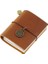Kahverengi-Fm El Yapımı Vintage Gezgin Kitapçığı Mini Edition Mını Gevşek Yaprak Defter Üst Katman Dana Derisi Cep Günlüğü Kitap Defter (Yurt Dışından) 1