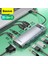 4 In 1 HDMI 2usb Baseus USB Tip C Hub USB C - HDMI Uyumlu RJ45 Sd Okuyucu Pd 100 W Şarj Cihazı USB 3.0 Hub MacBook Pro Dock Istasyonu Splitter (Yurt Dışından) 2