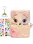 Desen 3 A5 Sevimli Peluş Günlüğü Gizli Defter Çocuklar Için Kilit ve Anahtar ile Kız Erkek Bulanık Not Defteri Kırtasiye Hediye 1 Anahtarlık + 2 Çıkartmalar (Yurt Dışından) 1