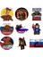 Ayı 4 Yansıtıcı-Gümüş 13 cm Ayı Urss Rusya Araba Plakası Yansıtıcı Çıkartması Rus Adam Binme Ayı Dünya Bayrağı Sanat Dekor Vinil Çıkartma Duvar Pencere (Yurt Dışından) 2