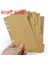 Kraft Tarafı A6 6 Delik 2 Paket Üst Taraf Planlayıcı Günlük Bölücüler A5 A6 A7 B5 A4, Siyah Kraft Beyaz Dizin Ayırıcı Kağıt Kontrol Paneli (Yurt Dışından) 1