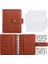 G Seti 2 Etiketli A7 2023 Yeni Pu Deri Defter A7 Bağlayıcı Dıy Planlayıcı Organizatör 6 Fermuarlı Cepler 12 Adet Bütçe Sayfası 2 Adet Fransız Alfabesi Çıkartmaları (Yurt Dışından) 1