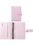 Pembe Kapak A6 A6 Bağlayıcı Bütçe Planlayıcısı Defter Kapakları Klasör A6 Boyutu 6 Delik Bağlayıcı Cepler Plastik Bağlayıcı Fermuar Para Tasarruf Zarfı (Yurt Dışından) 1