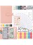 Pembe Set A6 A6 Bağlayıcı Bütçe Planlayıcısı Defter Kapakları Klasör A6 Boyutu 6 Delik Bağlayıcı Cepler Plastik Bağlayıcı Fermuar Para Tasarrufu Zarf (Yurt Dışından) 1