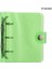 A-Yeşil Mini 3 Delik Gevşek Yaprak Bağlayıcı Defter Kapağı Pvc Taşınabilir Bloknot Dosya Klasörü Yaratıcı Cep Günlüğü Ofis Kırtasiye Malzemeleri (Yurt Dışından) 1