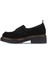 Siyah Süet Kadın Loafer 01WZ4302 3