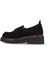 Siyah Süet Kadın Loafer 01WZ4302 4