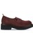 Bordo Süet Kadın Loafer 01WZ4302 1