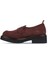 Bordo Süet Kadın Loafer 01WZ4302 3