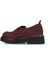 Bordo Süet Kadın Loafer 01WZ4302 4