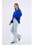 Saks Kadın Pamuklu Oversize Basic Bisiklet Yaka Sweatshirt 4