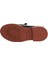 Siyah Pembe Açma Deri Kadın Loafer 01WZ4000 5