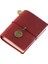 Kırmızı Fm El Yapımı Vintage Gezgin Kitapçığı Mini Edition Mını Gevşek Yaprak Defter Üst Katman Dana Derisi Cep Günlüğü Kitap Defter (Yurt Dışından) 1
