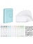 Açık Mavi Kapak A6 A6 Pu Deri Defter Bağlayıcı Bütçe Nakit Zarflar Planlayıcı Organizatör Bağlayıcı Cepler Kategoriler Para Tasarrufu Için Etiket Etiket (Yurt Dışından) 2