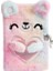 Pembe Renkli Çocuk Karikatür Defterler Peluş Sevimli Ayı Kilitli Peluş Dizüstü Öğrenci A5 Günlüğü Kız Hediye Kitabı (Yurt Dışından) 1