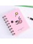 Pembe Emoji A7 Mini Spiral Defter Karikatür Kedi Not Defteri Kawaii Kişisel Günlüğü Planlayıcısı Yatay Çizgi Defter Okul Ofis Arzı 80 Sayfa (Yurt Dışından) 1