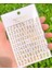 WG623LSJIN Yeni Roman 26 Ingilizce Alfabe Numarası 3D Kendinden Yapışkanlı Nail Art Çıkartma Kelime Küçük Harf Tırnak Dövmeler Süslü Çıkartmalar (Yurt Dışından) 1