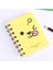 Sarı Emoji A7 Mini Spiral Defter Karikatür Kedi Not Defteri Kawaii Kişisel Günlüğü Planlayıcısı Yatay Çizgi Defter Okul Ofis Arzı 80 Sayfa (Yurt Dışından) 1