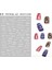WG046BAI Yeni Roman 26 Ingilizce Alfabe Numarası 3D Kendinden Yapışkanlı Nail Art Çıkartma Kelime Küçük Harf Tırnak Dövmeler Süslü Çıkartmalar (Yurt Dışından) 1