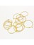 Altın 25MM 20 Adet 316L Paslanmaz Çelik 15 20 25 30 35MM Hipoalerjenik Altın Yuvarlak Daire Tel Küpe Çemberler Dıy Takı Yapımı Için Bulgular (Yurt Dışından) 1