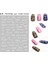 WG048BAI Yeni Roman 26 Ingilizce Alfabe Numarası 3D Kendinden Yapışkanlı Nail Art Çıkartma Kelime Küçük Harf Tırnak Dövmeler Süslü Çıkartmalar (Yurt Dışından) 1