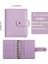Mor A7 Macaron Renk 6 Halka Bağlayıcı Pu Klipsli Defter Deri Gevşek Yaprak Defter Kapağı Defterler Dergisi Kawaii Kırtasiye (Yurt Dışından) 1