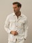 Erkek Ekru Pamuk Dokulu Regular Fit Gömlek Ceket 2