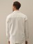 Erkek Ekru Pamuk Dokulu Regular Fit Gömlek Ceket 4