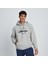 Erkek Sweatshirt Kapüşonlu Gri 4