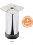 4 Adet Mobilya Ayağı Metal 10 cm Alttan Ayarlı 42 mm Krom Ayak 1