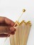 15 cm Uzun Kürdan - 30 Adet Gold Inci Pasta Kürdanı - Kokteyl Karıştırıcı 2
